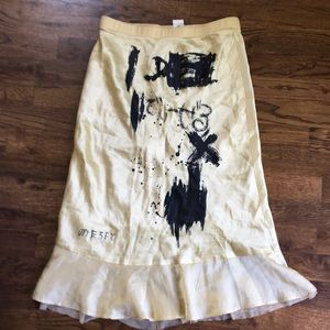 Diesel 100% sick below the knee form fitting skirt